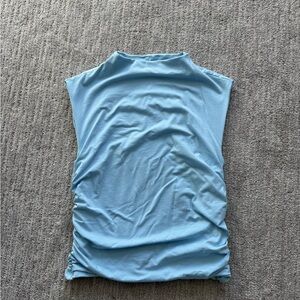 Women's Sleeveless Ruched Mock-neck Top